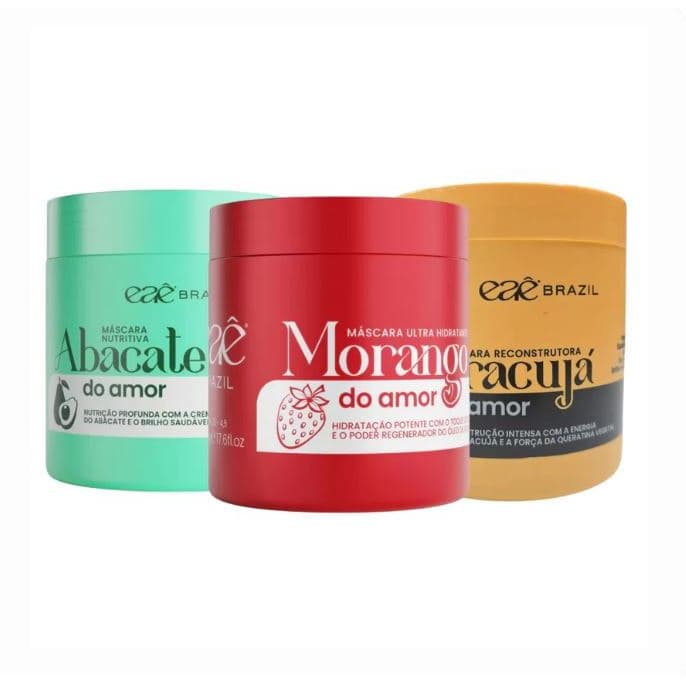 Eaê! Cronograma do Amor – Tratamento Capilar Completo 3x500g