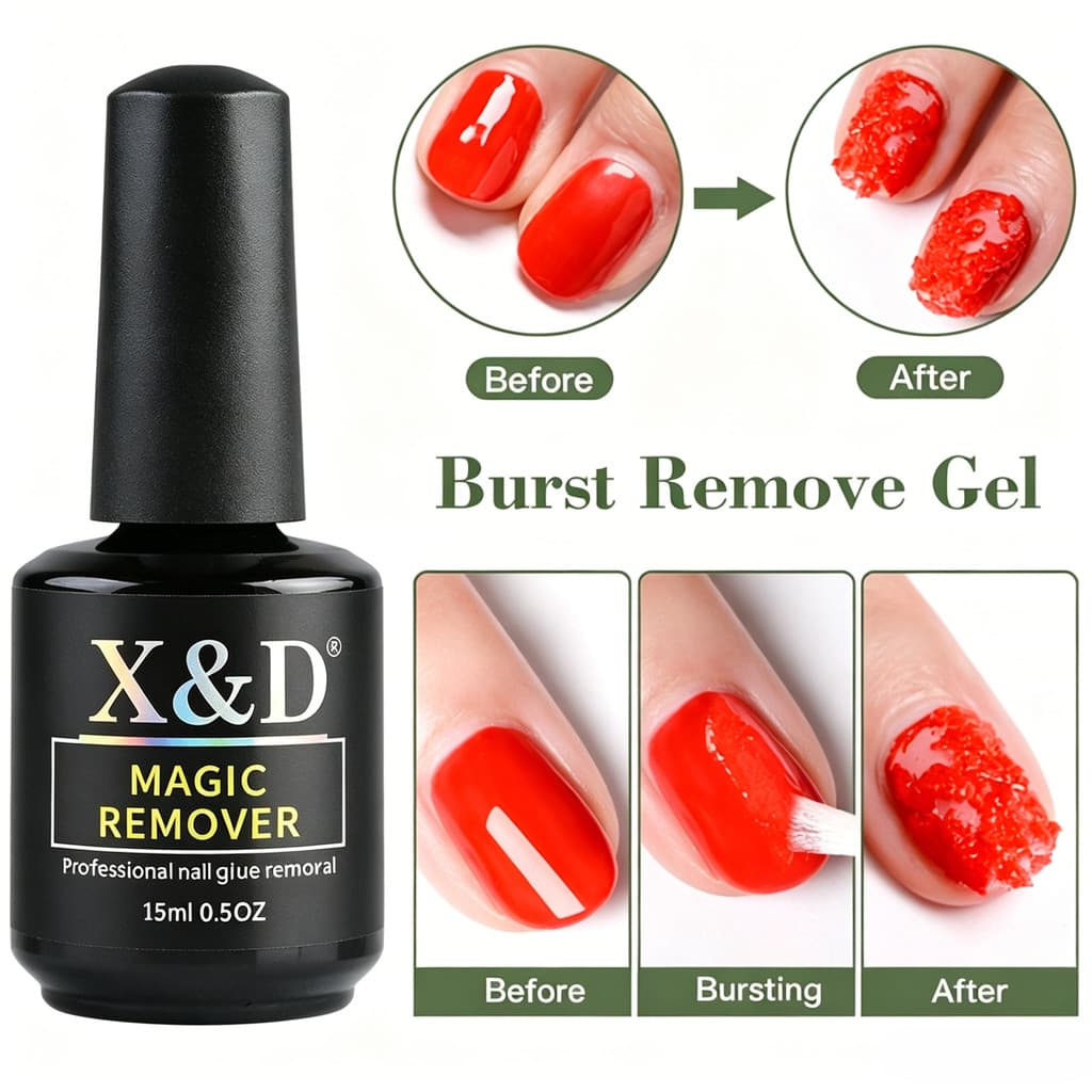 X&D Magic Remover Removedor de Esmalte em Gel 15ml Para Unhas