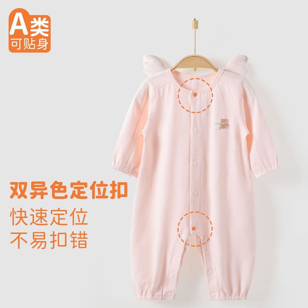 Macacão de verão infantil bebê verão fino desossado roupas de manga comprida pijamas bebê verão macacão roupas infantis