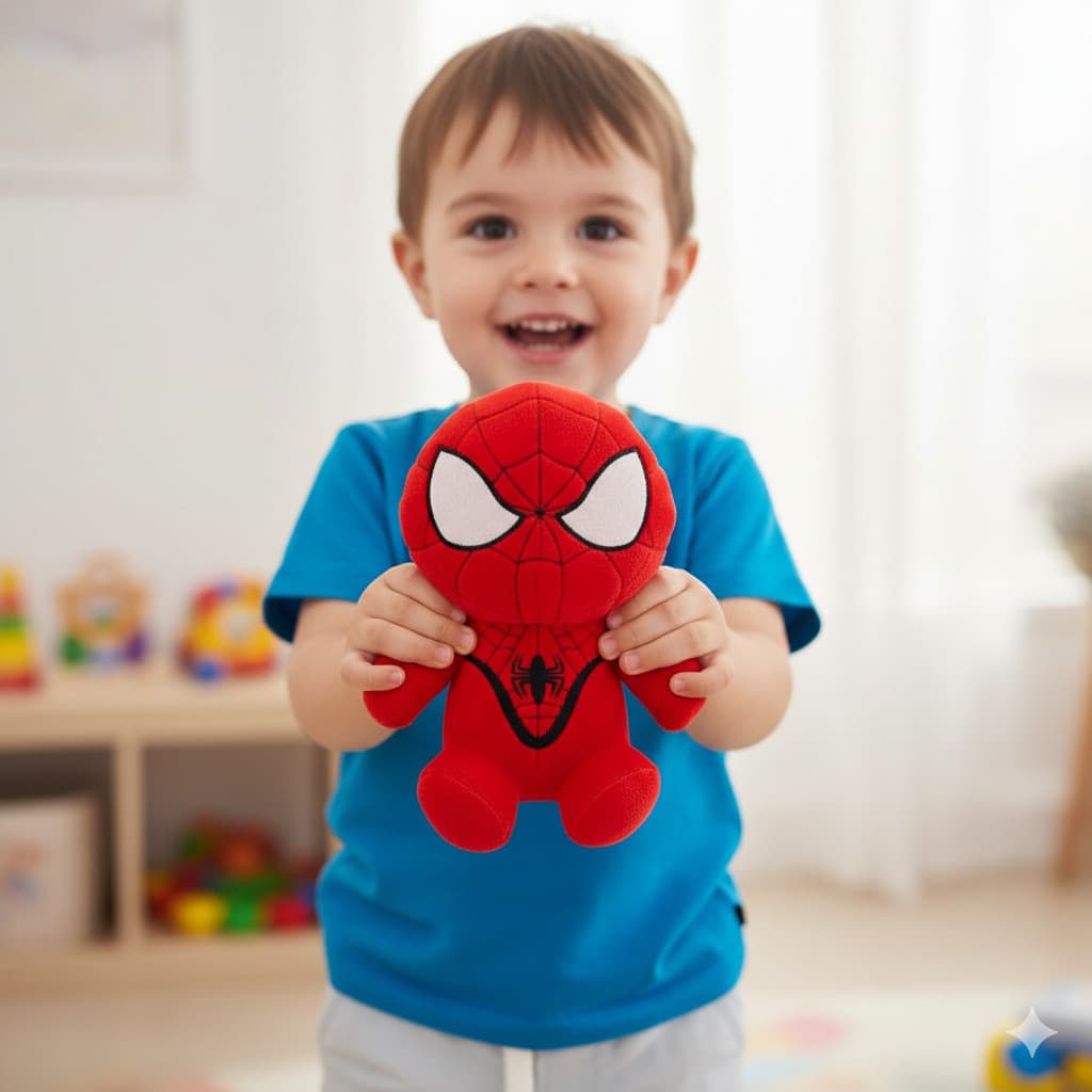 Pelúcia Filme Homem Aranha vermelho Antialérgico presente pronta entrega