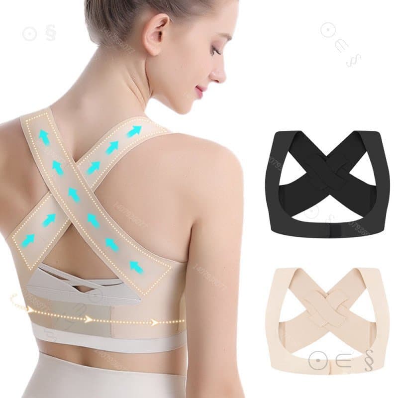 1PCS Corretor de Postura para Mulheres e Homens, Suporte para Costas, Suporte de Ombro de Tamanho Completo para Suporte
