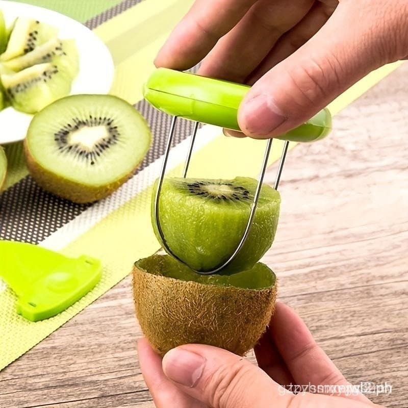 Descascador de Kiwi Reutilizável, 1 Unidade, Cortador de Kiwi Portátil Criativo, Descaroçador de Frutas para Cozinha e C