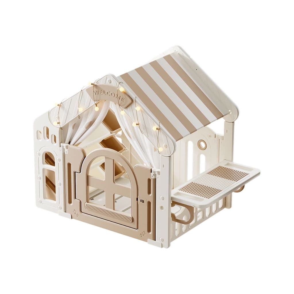Playground Infantil Casinha Com LED Mesa De Atividades E Organizadores Mini House Maxi Toys