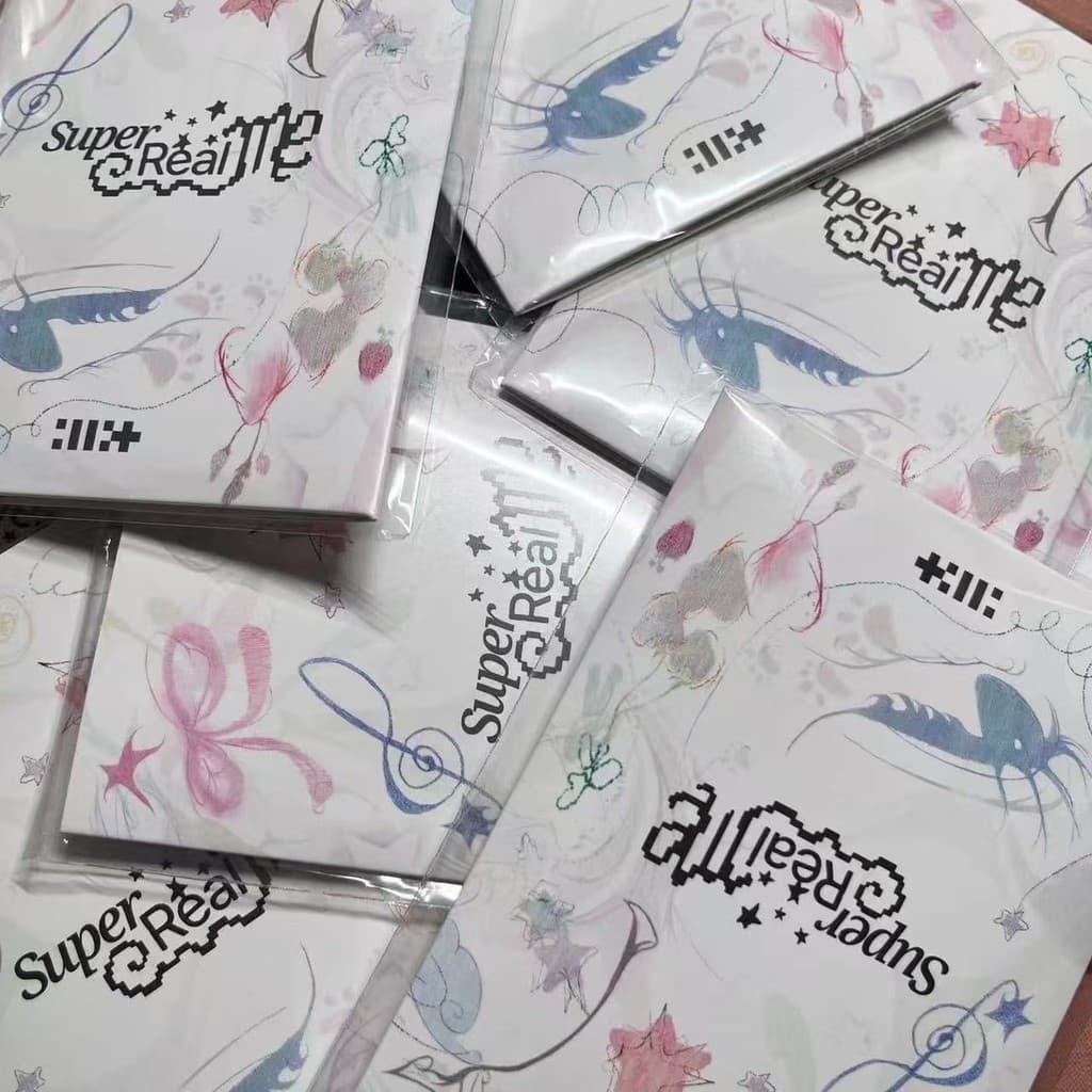 ILLIT [SUPER REAL ME] Primeiro Mini Álbum Versão WVS/7 Cartões de Foto + Código QR (Expirado) HRI8 ND74 L8JH