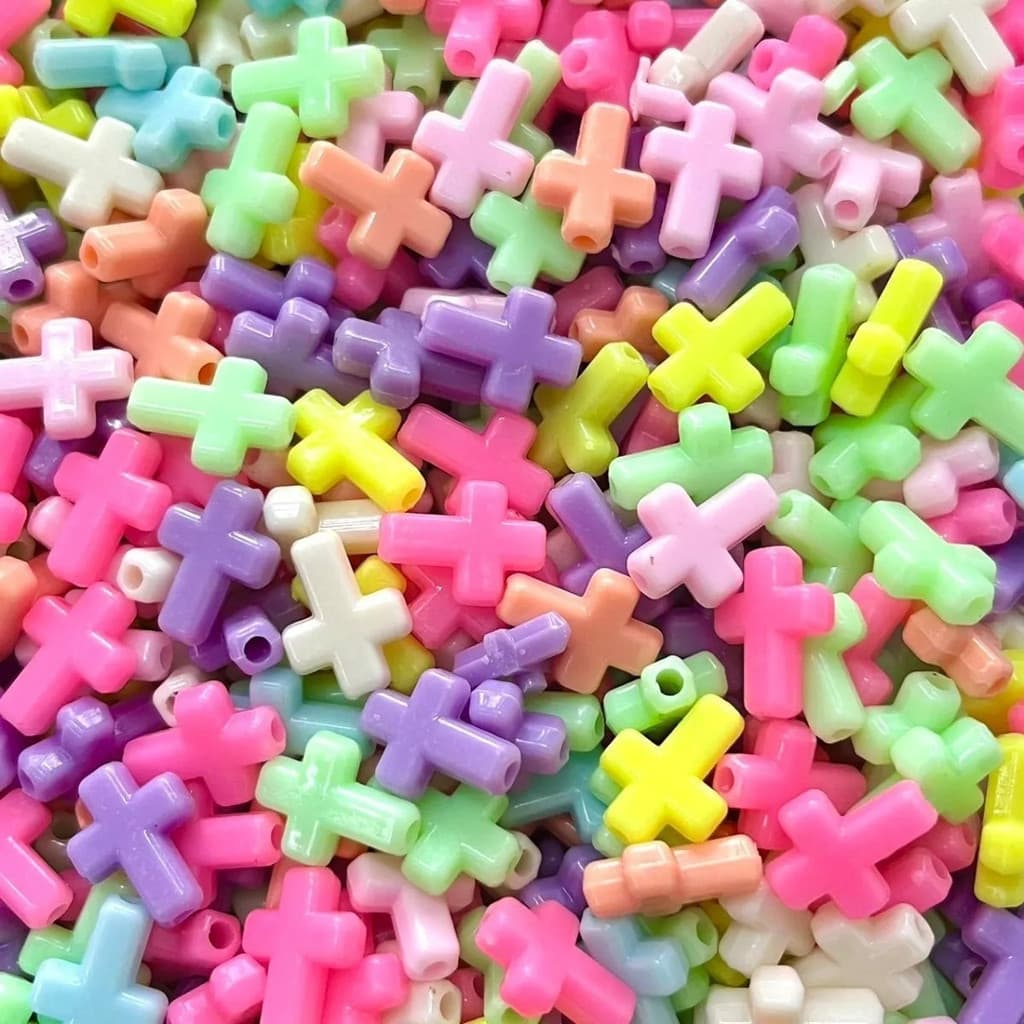 100 Pcs Miçangas Coloridas Para Cruzar 50g 12*16mm C1-4-11