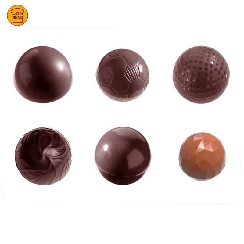 Sanneng Bélgica Chocolate Mundo Semicírculo Esférico Céu Estrelado Molde De Chocolate De Plástico CW1217