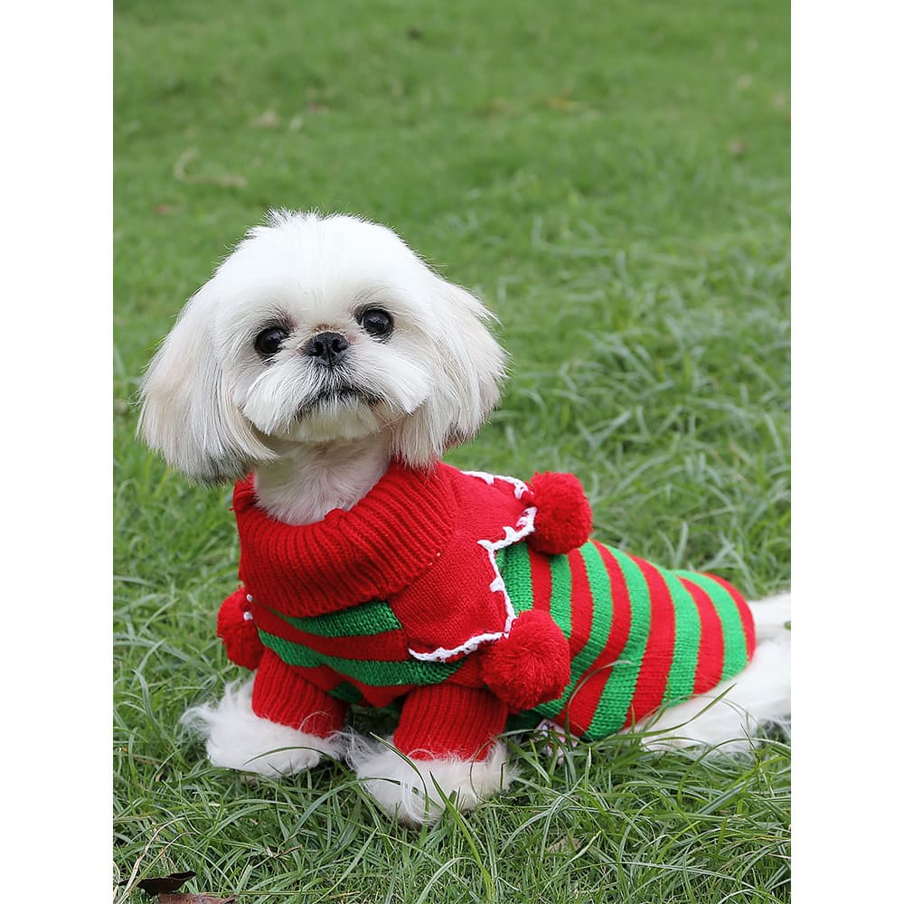 Natal Elk saia roupas para animais de estimação pequeno leite roupas para cães Bichon Pomeranian Teddy Poodle roupas de