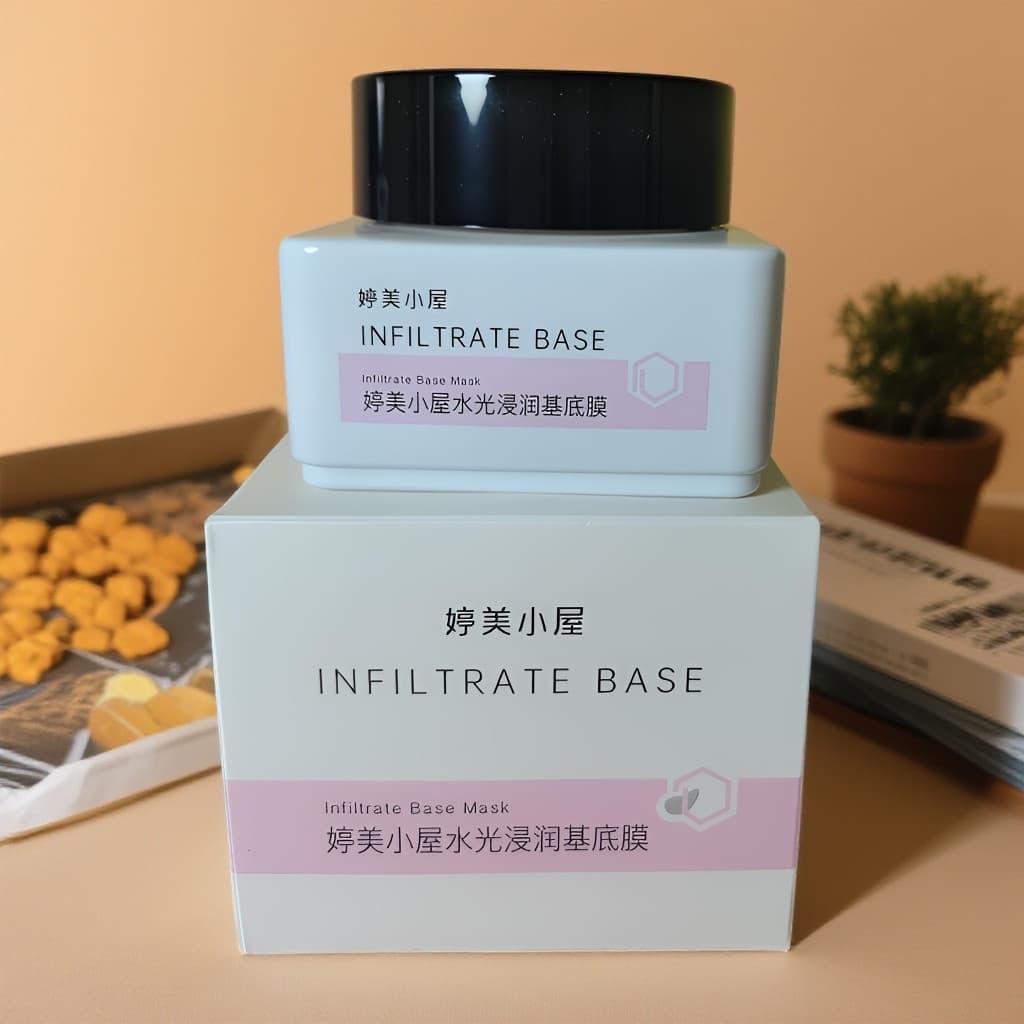 Tingmei Hut Máscara Base Hidratante Hidratante 110g Hidratante Linhas de Luz Promove Absorção Aplicar Máscara