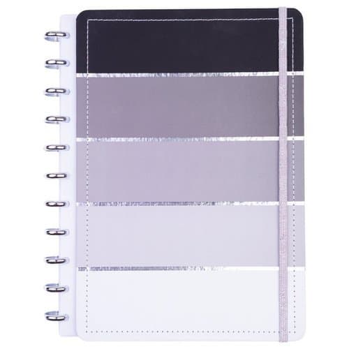 Caderno Grande Capa Dura Folhas Removiveis Disco Organizador Escolar Escritório