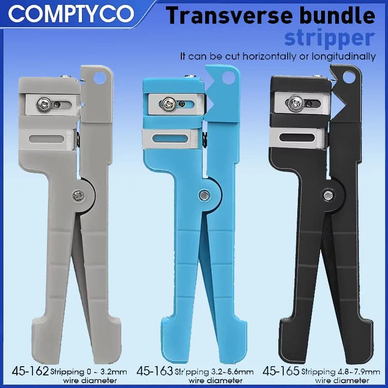 45-162 45-163 45-165 Descascador De Fibra Óptica Coaxial Cabo Stripper Cortador De Óptico Ferramenta Fio Tubo De Feixe