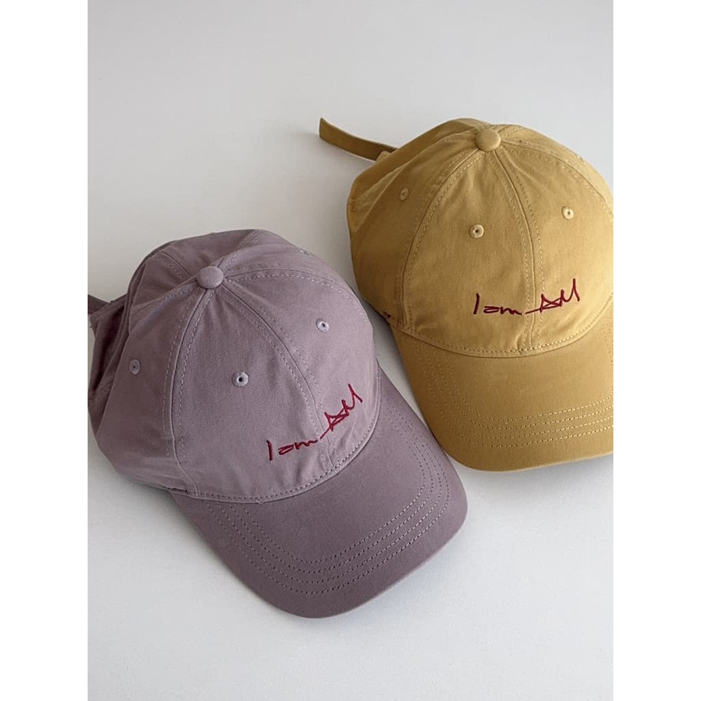 Estilo coreano Blogger cor sólida bordado carta boné de beisebol Extra grande rosto liso pequeno boné de pico Unisex cas