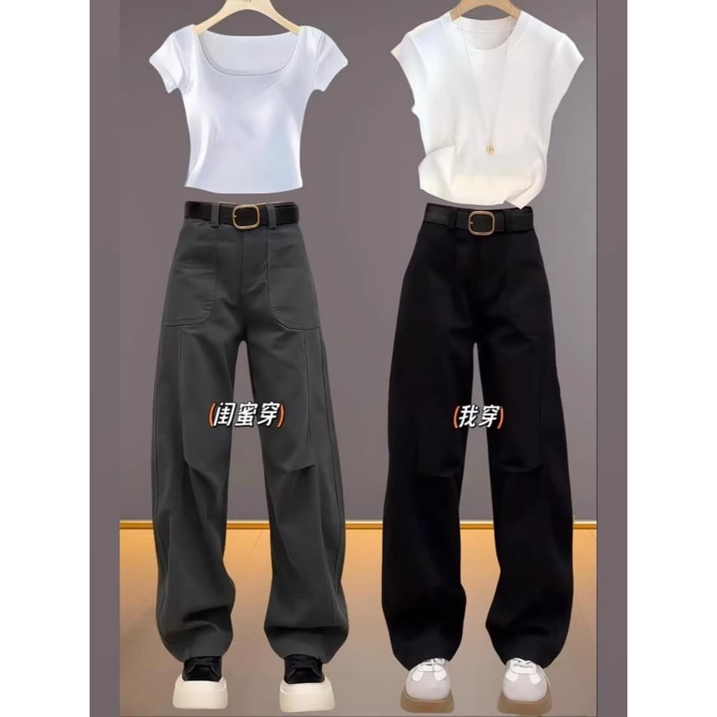 Tamanho grande cintura alta Machete Jeans feminino outono forma de pêra ajuste gordura mm solto mais magro olhar estreit