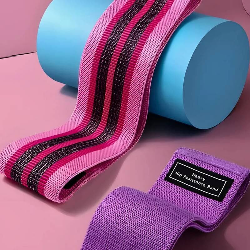 Kit 03 Faixas Elástica Melhore seu Treino Hip Resistance Bands Fisioterapia Reabilitação Resistência de 06 a 20 Kilos