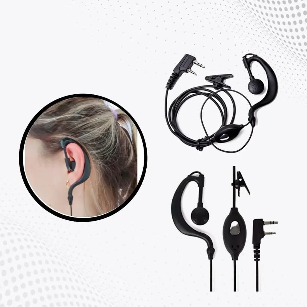 (10PCS)Conjunto de fones de ouvido de lapela com rádio Baofeng 777s, pronto para envio imediato