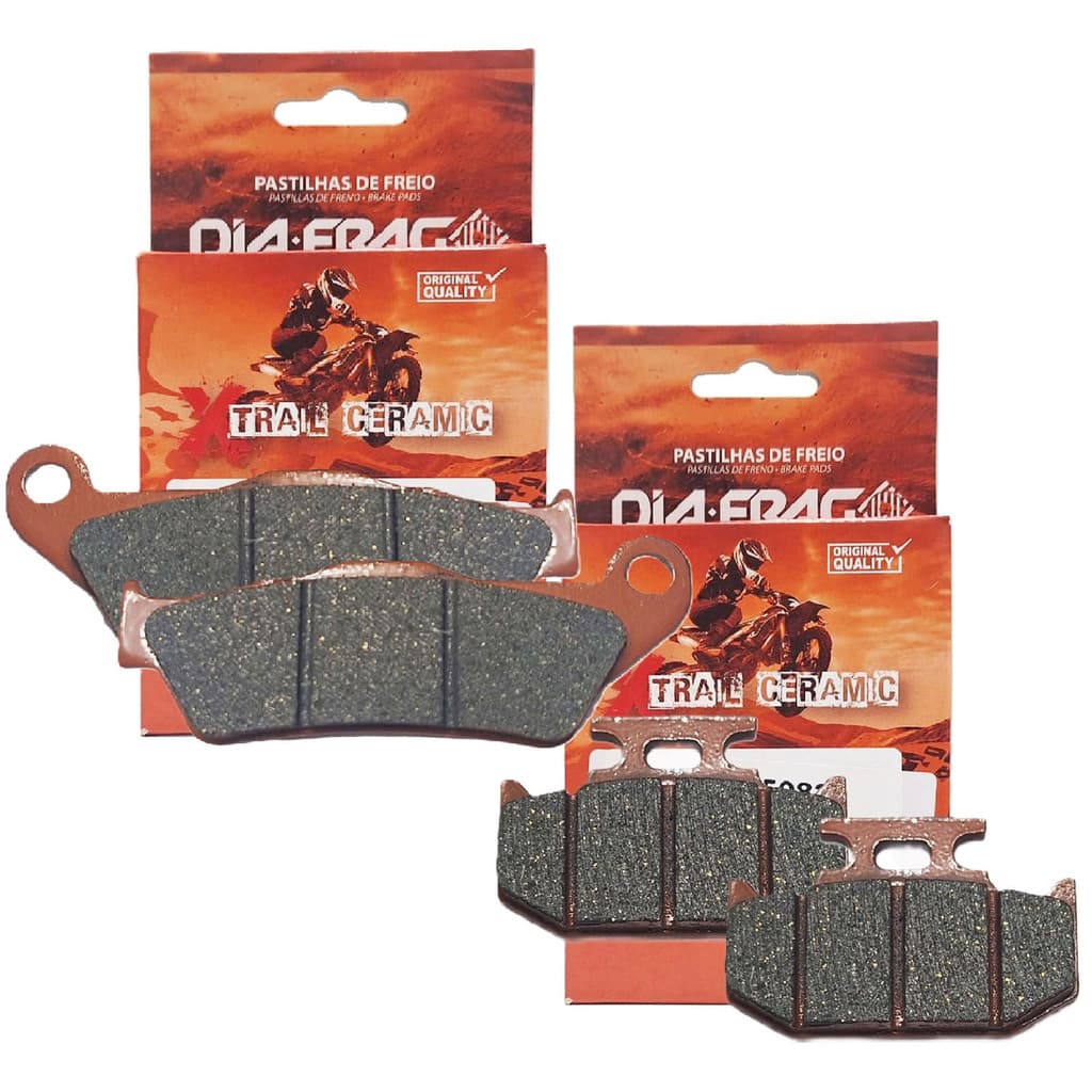 Kit Pastilhas Cerâmica Fz15 150 Abs / Yzf R15 Sinterizada Diafrag