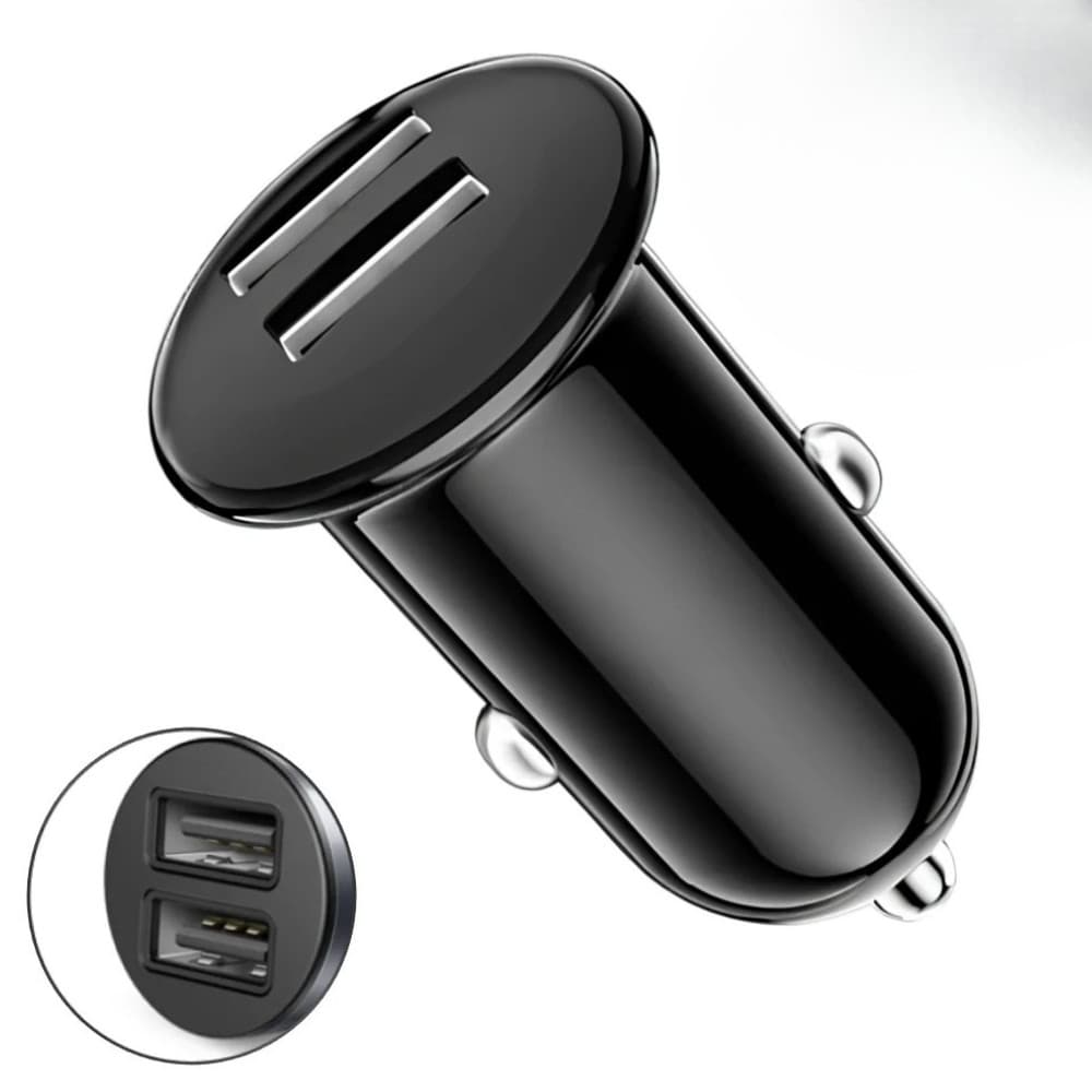 Carregador Veicular Lelong LE- 534 3.4A Turbo Rapido 2 Portas USB Universal Preto Certificado Anatel