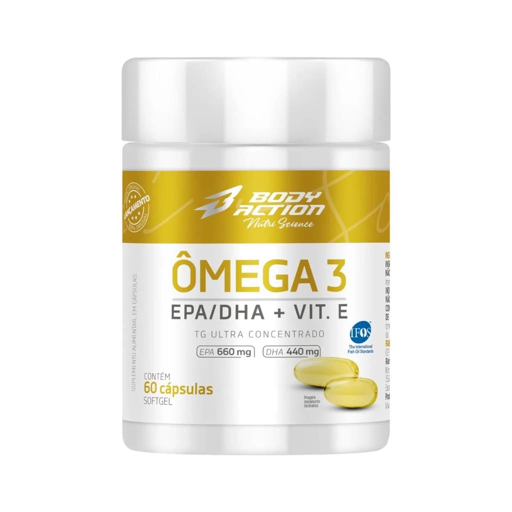 Ômega 3 IFOS 60 Cápsulas BodyAction