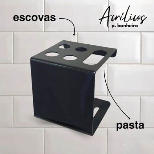 Porta Escova de Dente em Acrílico