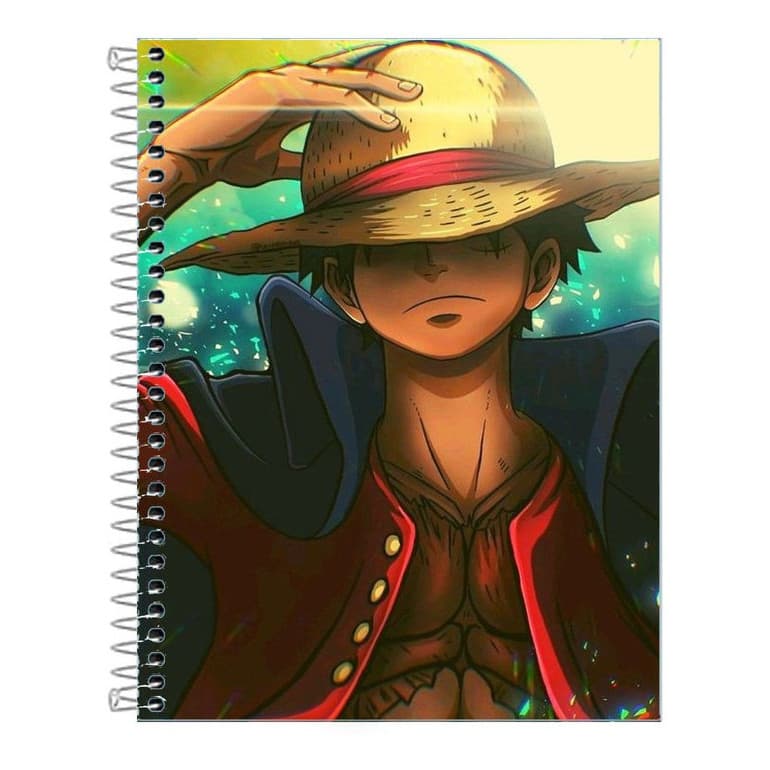 Caderno Capa dura One Piece 1, 10 ou 20 Matérias