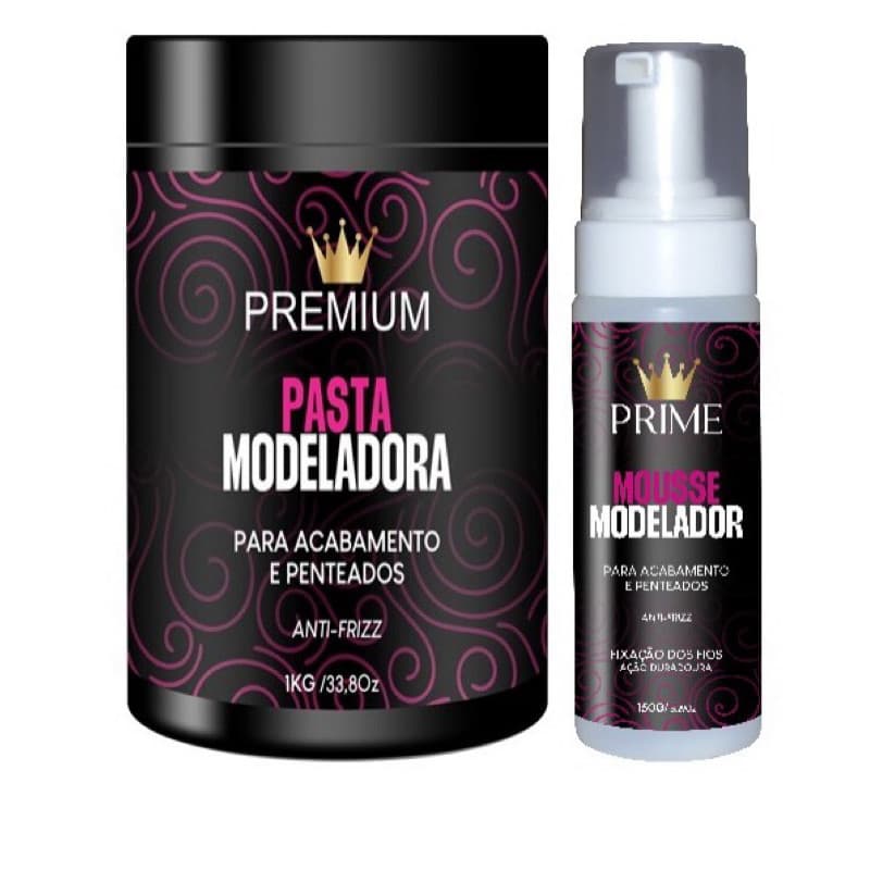 Kit Pasta Modeladora Premium de 1kg com Mousse Modelador 150ml