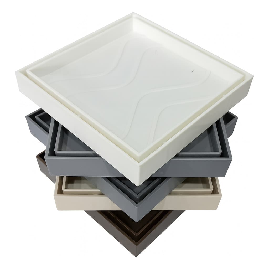 Ralo Oculto15x15 Invisivel 5 Cores Piso e porcelanato banheiros Quintal Sacadas