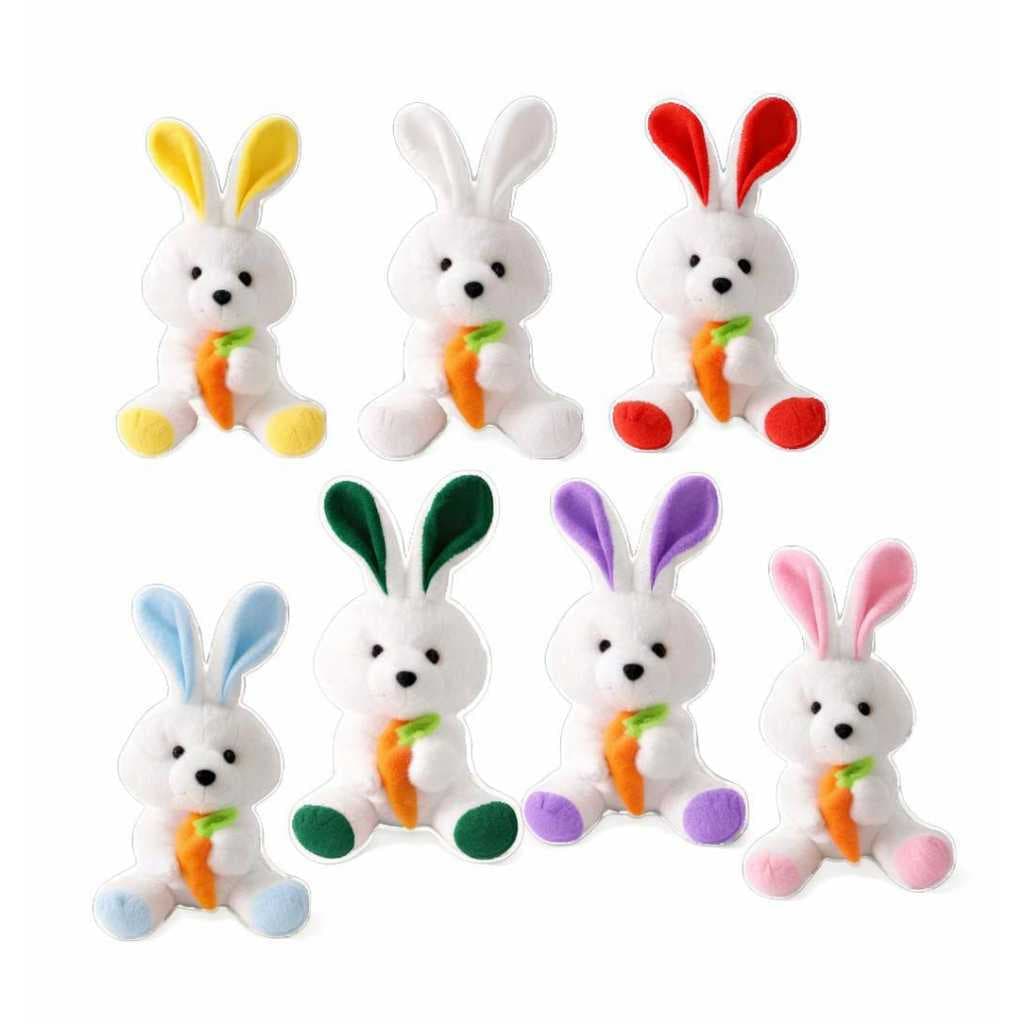 Kit 20 Coelho de Pelúcia Antialérgico -Coelho da Páscoa 25 CM