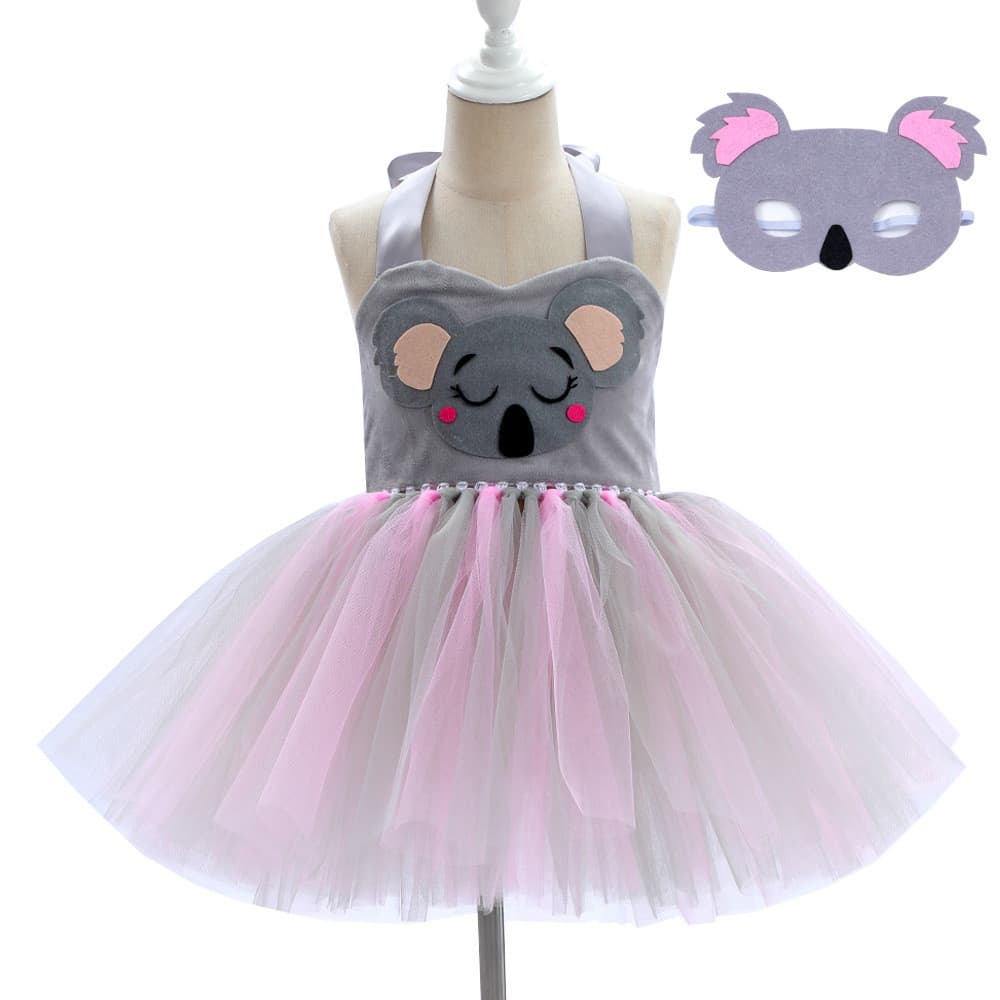 Meninas coala Animal Cosplay trajes dia das crianças trajes de desempenho de palco Pettiskirt saia de festa