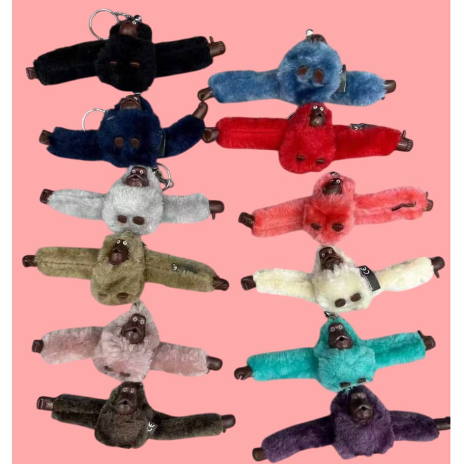 Chaveiro De Macaquinho Pelúcia Perfeito Para Bolsas, Mochilas E Estojo