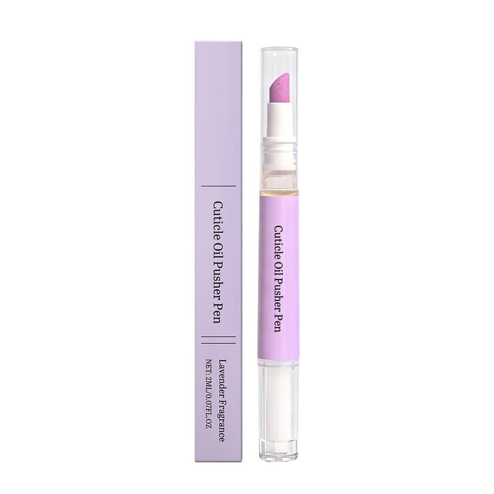 Empurrador de cutículas de cerâmica, caneta de óleo para cutículas portátil de 2ml, removedor de cutículas com bomba