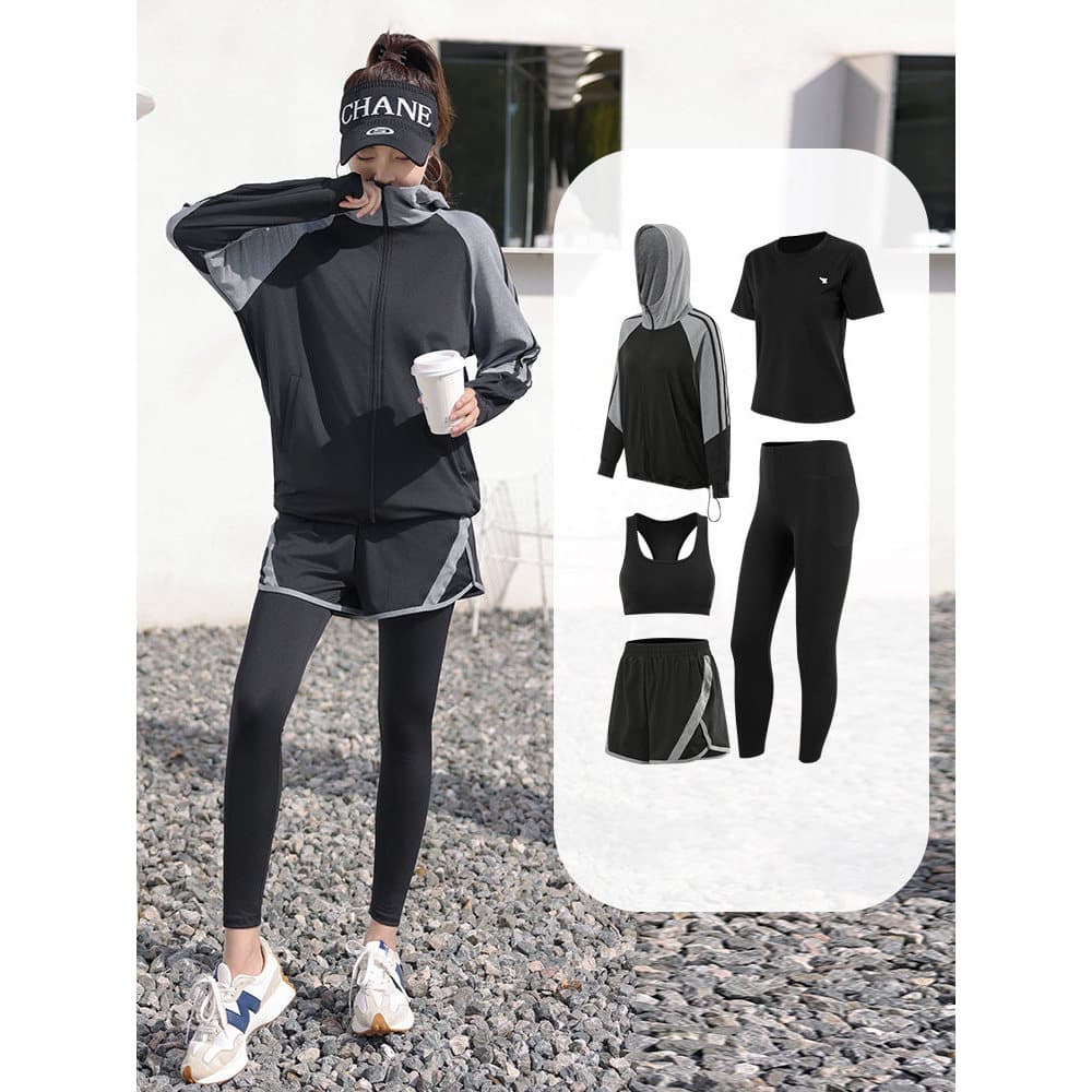 Terno de corrida feminino manhã correndo roupas novo estilo outono esportes profissionais roupas de secagem rápida moda