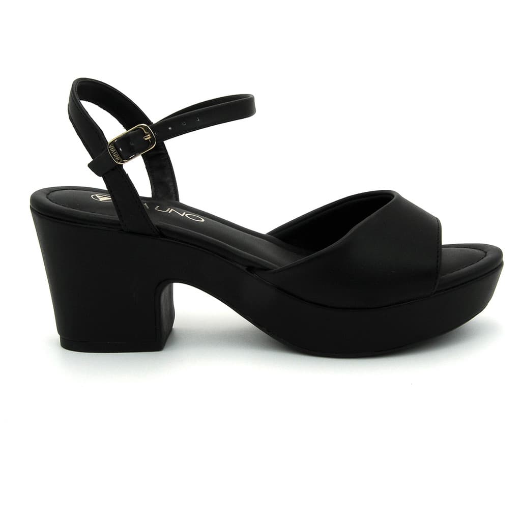 Sandália Via Uno Original Salto Confortavel Fivela Feminino 002