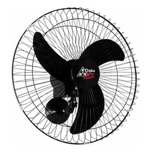 Ventilador Parede 60cm Turbo 230w Potente Max Power Forte 50 Cm Preto 127/220v Prata Plástico