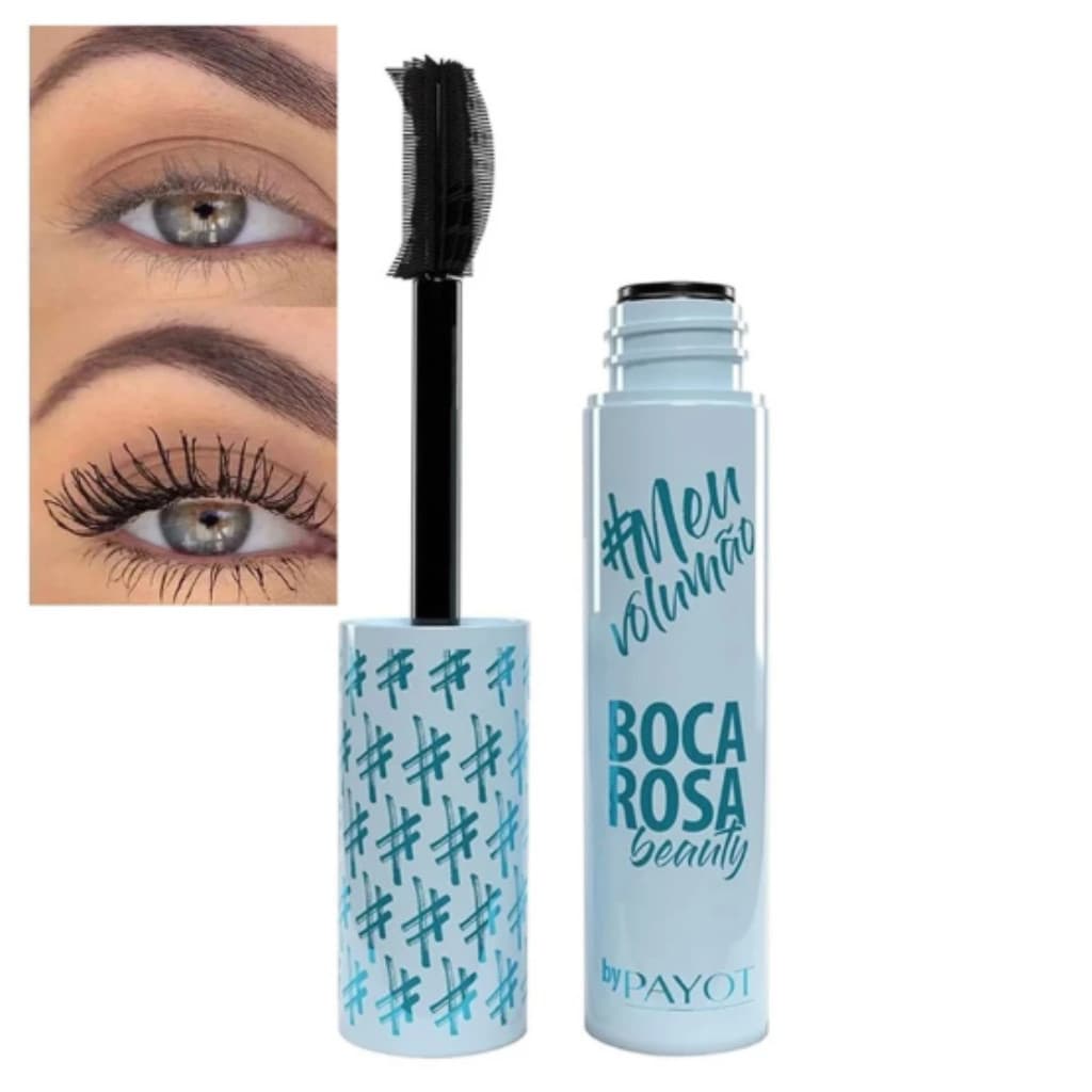 Máscara de Cílios Boca Rosa Meu Volumão – Volume Extremo, Não Borra, Alongamento e Definição Azul