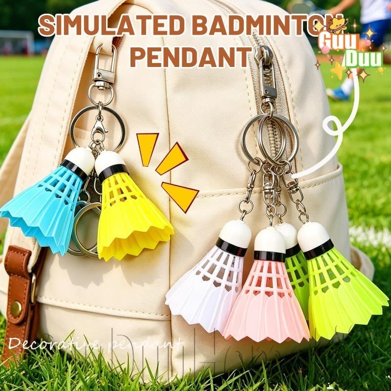 [GUUDUU] Chaveiro De Badminton Simulado-Acessórios De Lembrança Esportiva-Pingente De Criativo-Presente De Jogo-Ornament