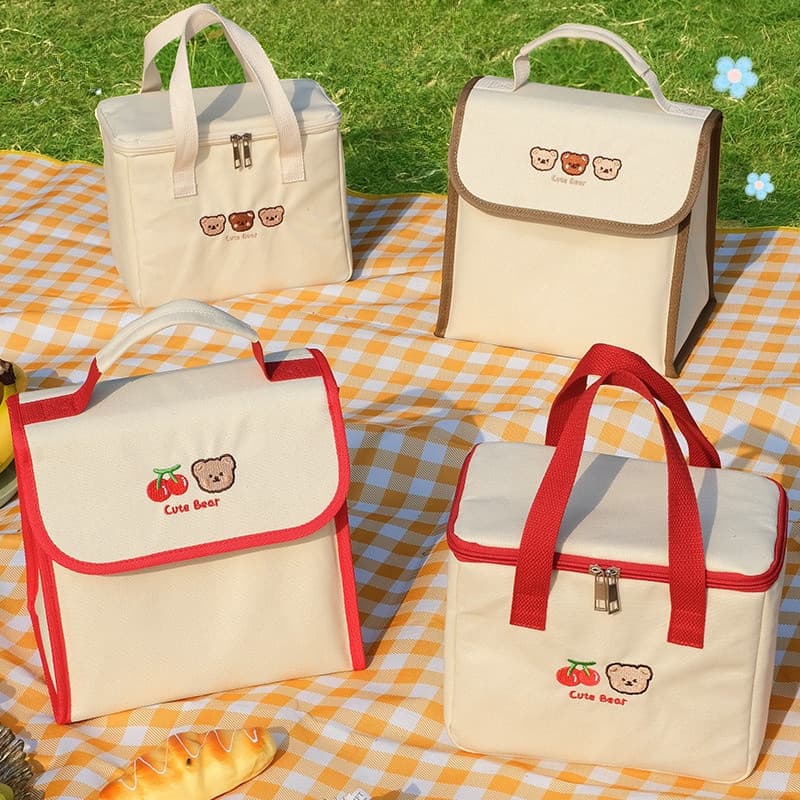 Lancheira Portátil De Bolso De Grande Capacidade Para Conservação Do Calor Estudante , Piquenique
