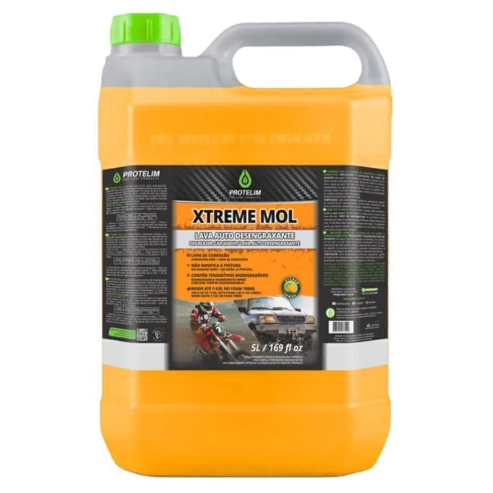 Shampoo Desengraxante Automotivo Xtreme Mol 5l