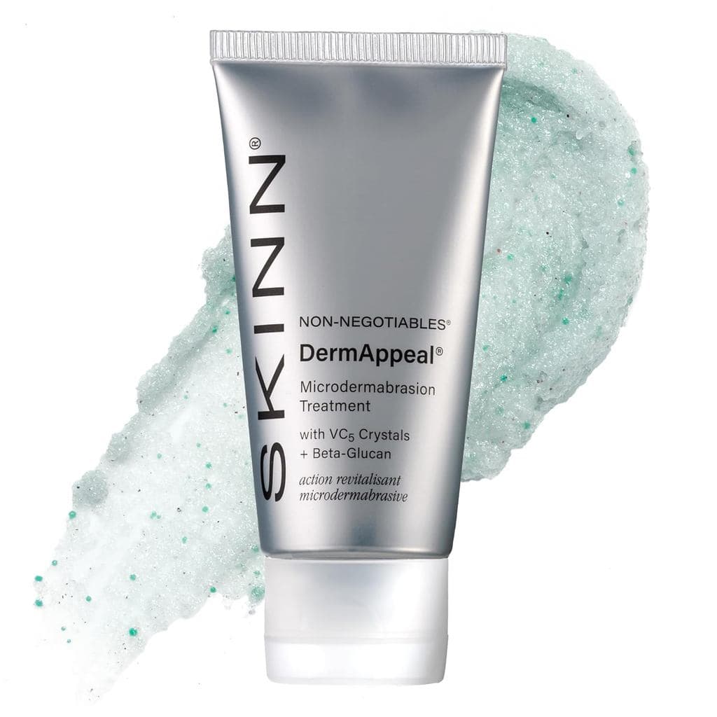 SKINN DermAppeal Esfoliante Facial de Microdermoabrasão - Tratamento Esfoliante Anti-Idade para Manchas Escuras, Rugas e