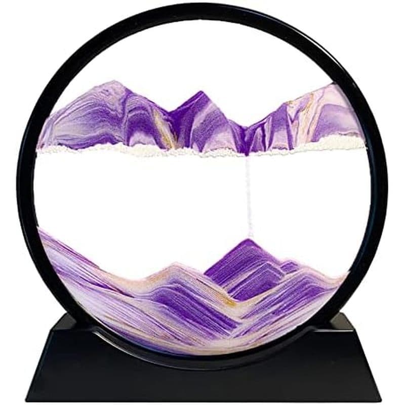 Decoração De Imagem De Arte Em Areia Móvel HYUGF , Movimento Líquido De Paisagem De Mar Profundo 3D , Tela De Moldura De