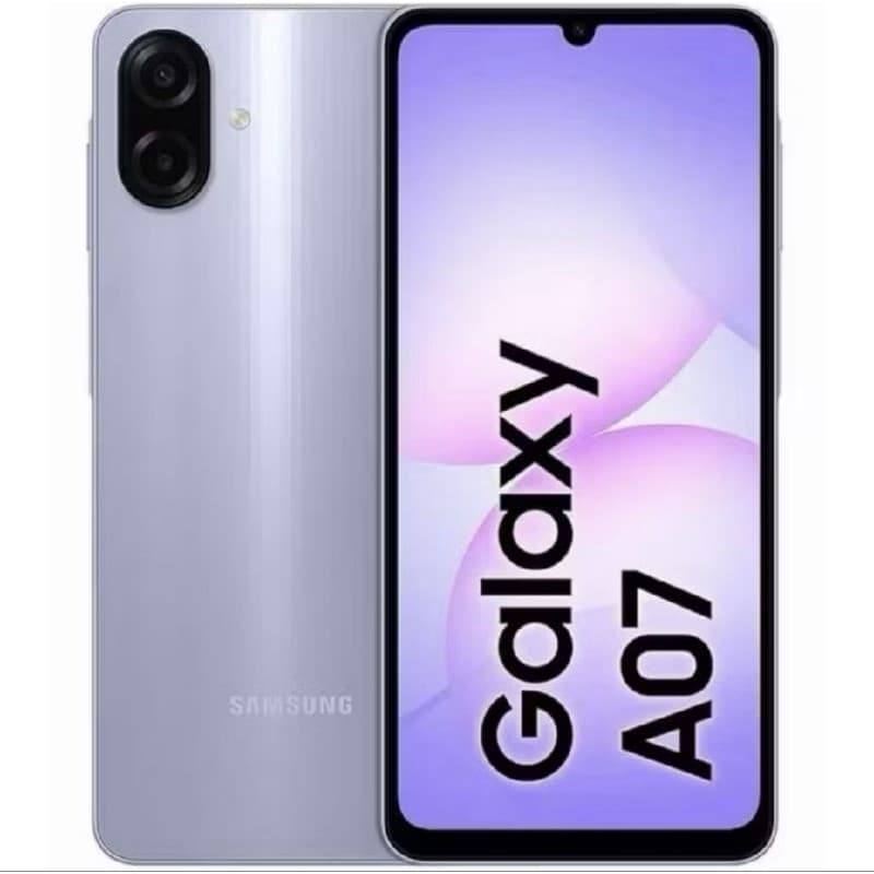 Samsung Galaxy A07 128GB Preto / Verde / Violeta com Câmera Dupla e Bateria de Longa Duração