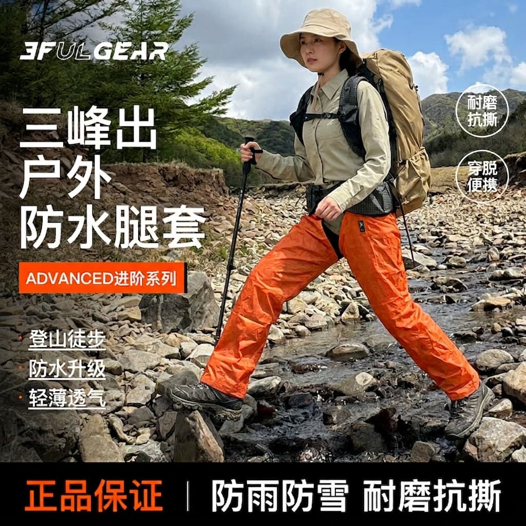 Sanfeng para fora calças de chuva à prova dwaterproof água caminhadas ao ar livre escalada portátil Ultra-leve Unisex ún