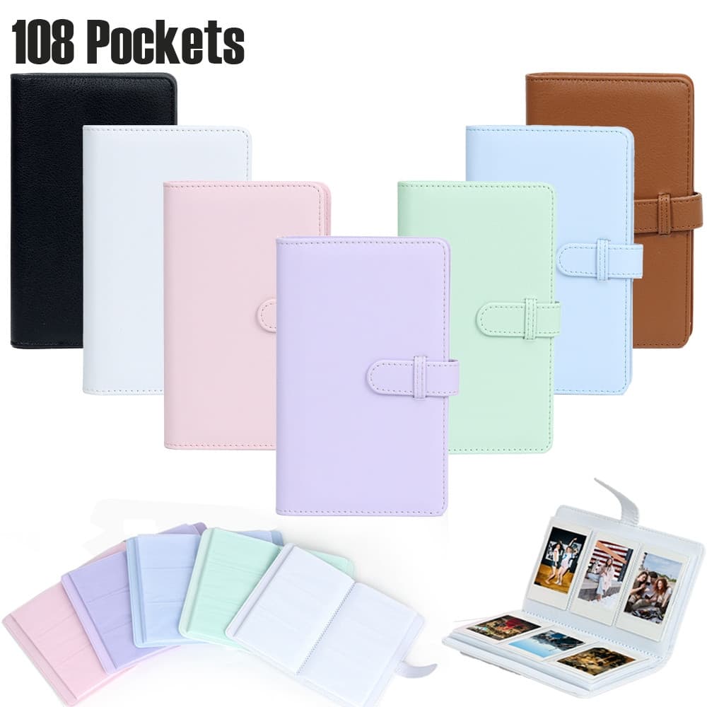 Álbum de Fotos Instax Mini 108 Bolsos 3 Polegadas Fujifilm Mini 11 12 40 Evo Porta Fotos Presente