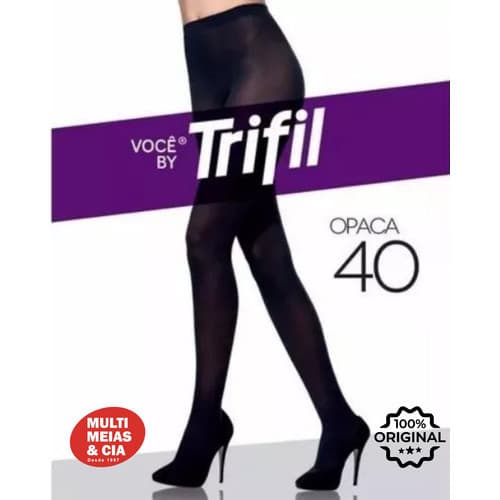 Meia Calça Opaca Feminina Adulto Clássica Fio 40 Trifil
