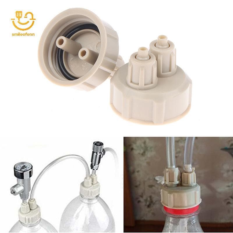 smileofenn 2 Peças Sistema De CO2 Para Aquário , Válvula De Tubo , Tampa De Garrafa , Tanque De Peixes , Planta Viva , D