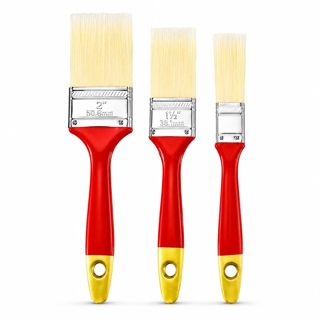 Kit 3 Pincéis Para Pintura 1" 1,5" e 2" FR86