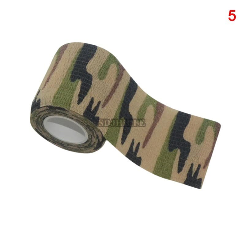 Bandagem De Camuflagem Autoadesiva-Fita Furtiva À Prova D'água Para Tatuagem De Caça Ao Ar Livre