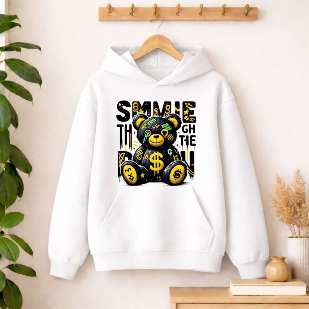 Moletom Canguru Urso Money Blusa Inverno Unissex