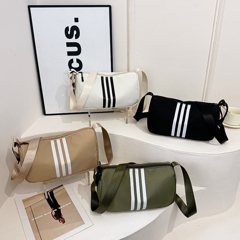 Bolsa feminina moda bolsa de ombro atacado versão coreana Casual Oxford pano mensageiro bolsa esportiva leve pequena bol