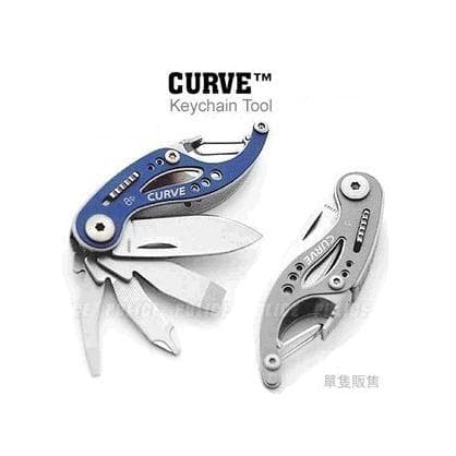 Genuíno GB curva pequena baleia Mini Gadget EDC aço inoxidável multifuncional ferramenta de combinação chaveiro
