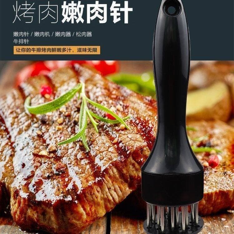 Agulha de carne macia quebrada em aço inoxidável, costeletas de porco, costeletas de frango, asas de frango, agulha de c