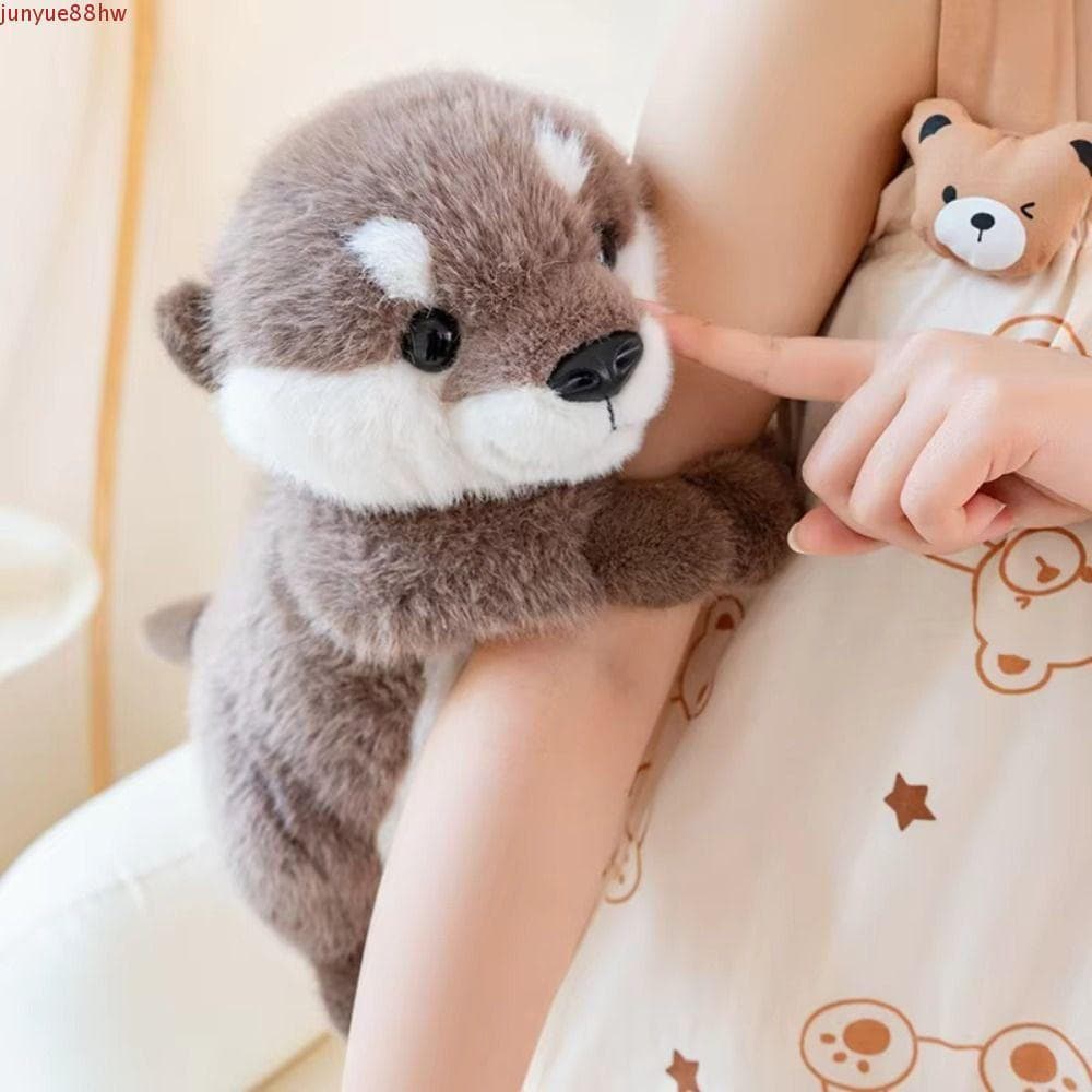 Bonecos De Pelúcia De Lontra Chubby JUNYUE , Brinquedo Marrom Fofo E Realista , Desenho Animado